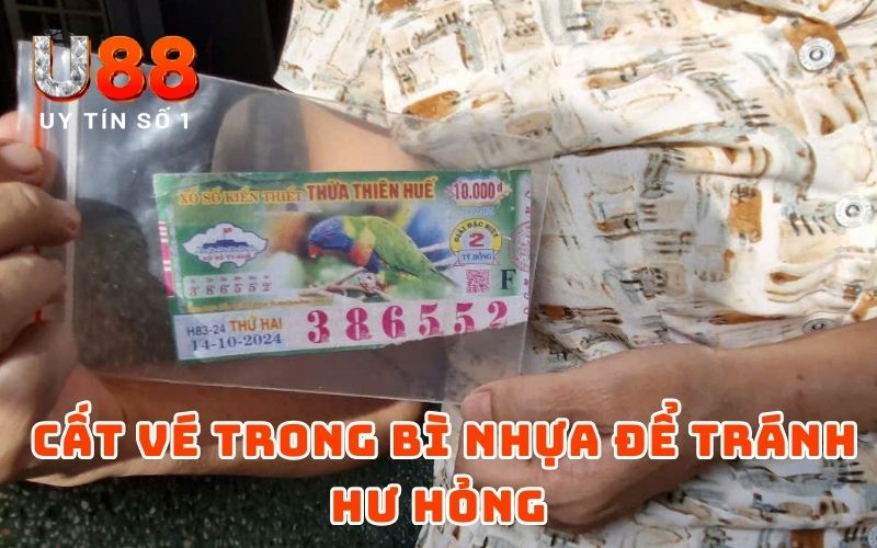 Vé Số Rách Có Lãnh Thưởng Được Không - Giải Đáp Từ U88 3 Nên cất vé trong bì nhựa để tránh hư hỏng