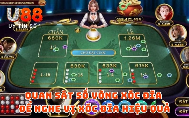Top 6 Cách Nghe Vị Xóc Đĩa Và Đọc Vị Chuẩn Không Cần Chỉnh 5 Quan sát số vòng xóc đĩa để nghe vị xóc đĩa hiệu quả